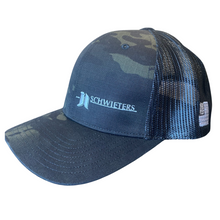 Load image into Gallery viewer, Camo Hat with American Flag
