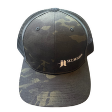 Load image into Gallery viewer, Camo Hat with American Flag
